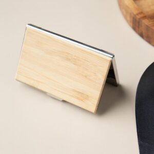 Bamboo Card Holder