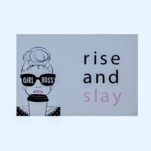 Hand Written Raise and Slay Card