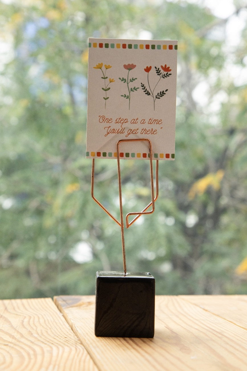 Set Of Five Inspirational Cards With Stand