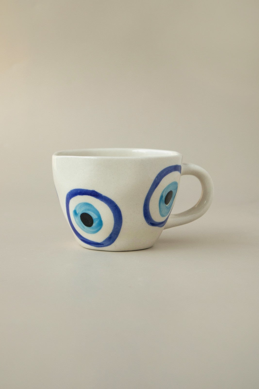 Hand painted Evil Eye Ceramic Cup