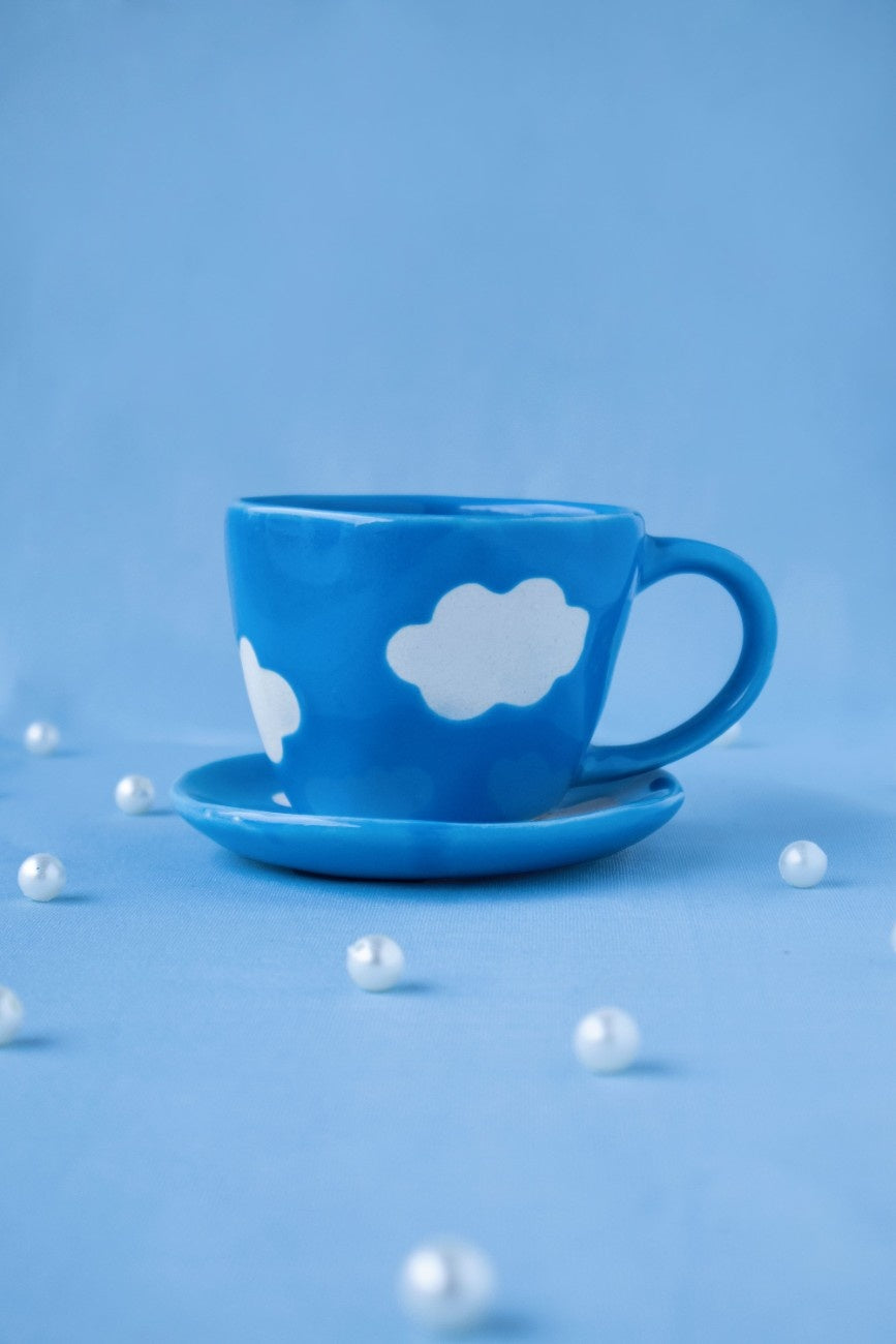 Cloud Ceramic Cup & Saucer