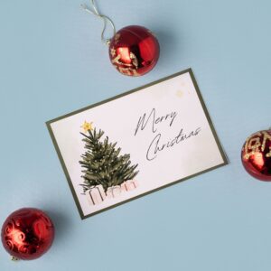Hand Written Xmas Card
