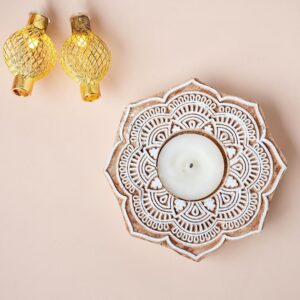 Wooden Tea Light Candle