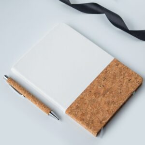 Cork Note Book and Pen