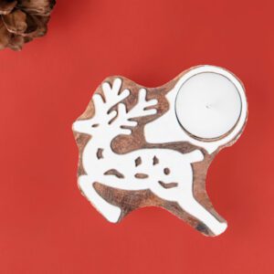 Christmas Wooden Tea Light Candle