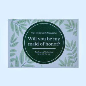 Hand Written Will You Be My Maid Of Honor Card