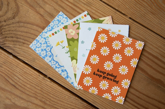 Set Of Five Inspirational Cards