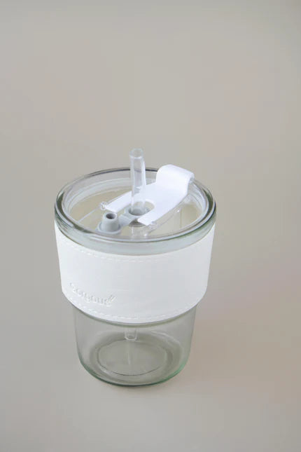 Glass Tumbler With Straw