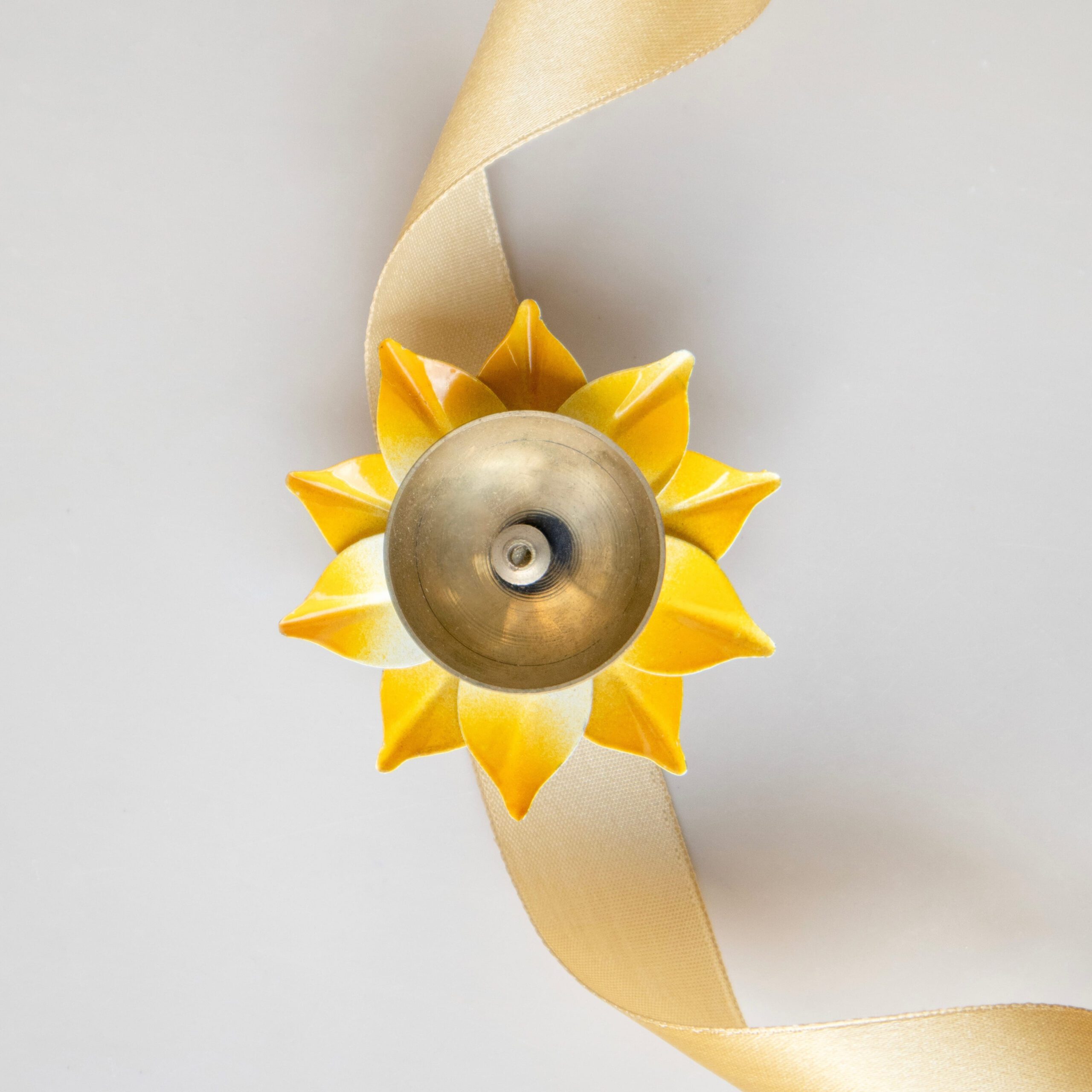 Coloured metal diya