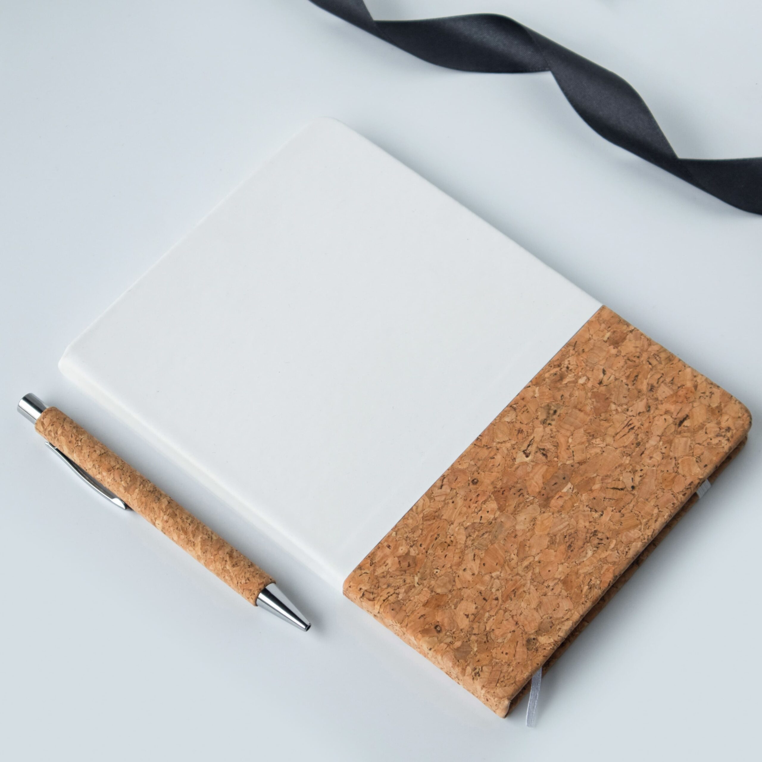 Cork Note Book And Pen